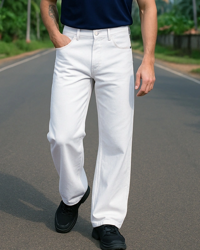 White Baggy Jeans